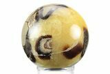 Polished Septarian Sphere - Madagascar #239001-1